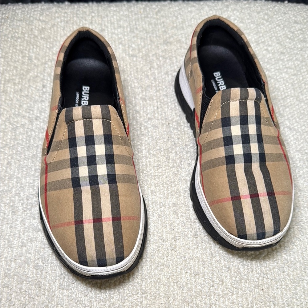 Burberry Plaid Slip-On Shoes